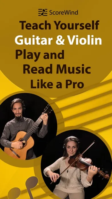 Tangkapan layar ScoreWind's Classical Strings